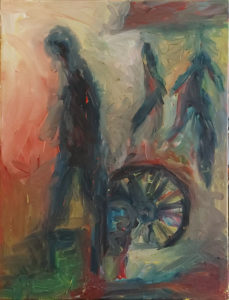 Feierabend, Eitempera/Leinwand, 80 x 60cm, gegenständliche Malerei, dezember 2020, neueste bilder,
