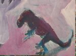 t-rex figur, 30x40 cm