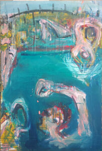 Schwimmen im Olympiastadion 2026, 145x95 cm