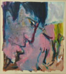 K-Drama Kiss, 2024, Eitempera auf gundiertem Packpapier, aufgezogen auf Keilrahmen/Nessel