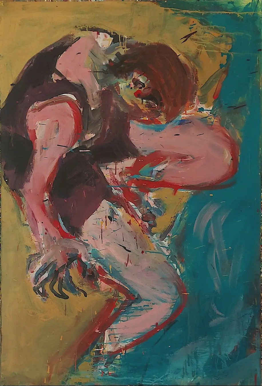 Am Kanal, 149x95 cm, Eitempera etc