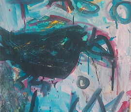 Pasolinis Rabe Pasolinis Rabe, Eitempera auf grundiertem Packpapier, 75x67 cm