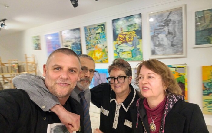 from left to right: Aleksandar, André, Saundra, Andrea
